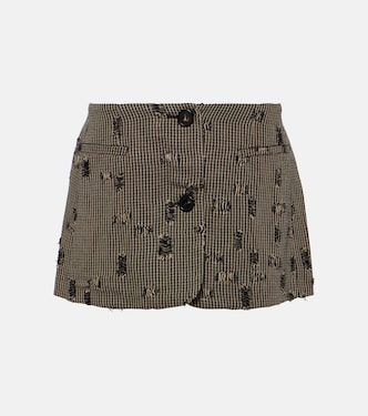 Minifalda a cuadros desgastada | Acne Studios