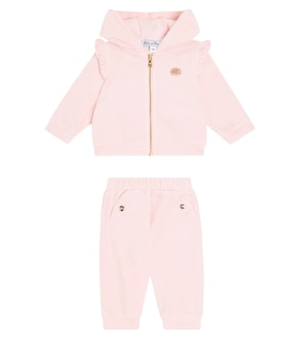 Baby cotton-blend velvet tracksuit | Tartine et Chocolat
