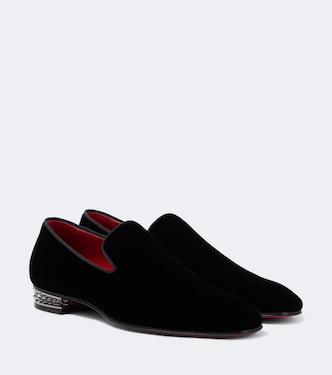 Dandyrocks天鹅绒乐福鞋 | Christian Louboutin