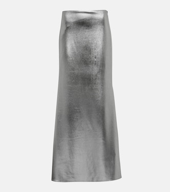 Ruched jersey maxi skirt | Rotate