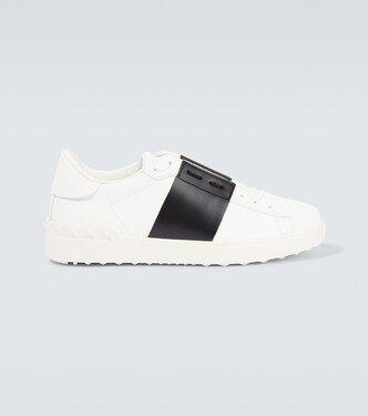Open leather sneakers | Valentino Garavani