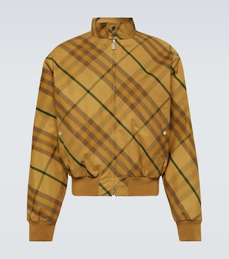 Burberry Check cotton twill bomber jacket | Burberry
