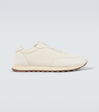 Owen leather-trimmed sneakers | The Row