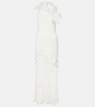 Crochet cotton maxi dress | Oscar de la Renta
