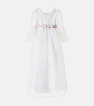 Robe en dentelle et tulle | Monnalisa