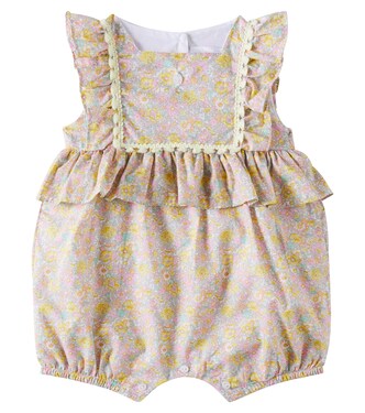 Baby floral cotton playsuit | Patachou