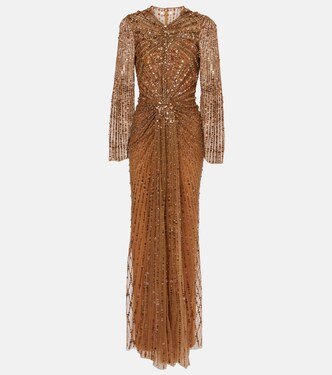 Robe longue Anja à ornements | Jenny Packham