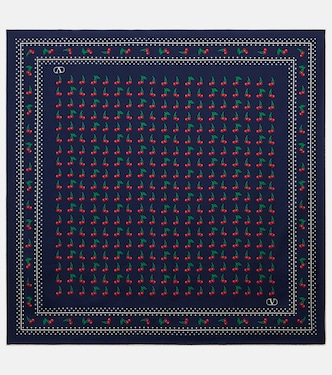 Cherryfic silk scarf | Valentino