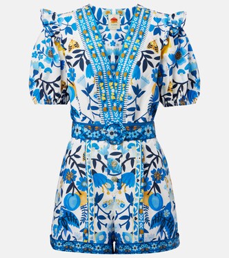 Printed cotton jumpsuit | Farm Rio