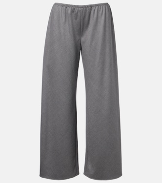 Gala virgin wool wide-leg pants | The Row