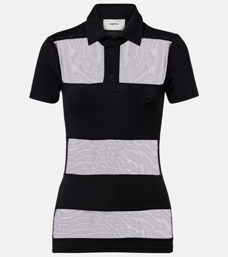 Paneled cotton-blend crop top | Coperni