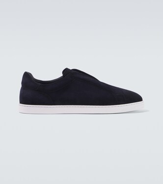 Open suede sneakers | Magnanni
