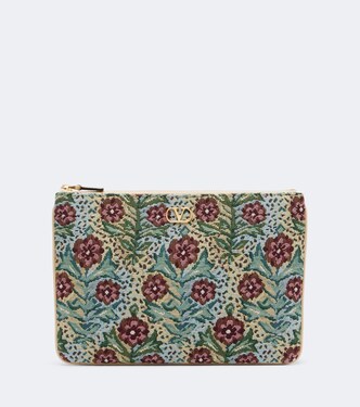 VLogo floral jacquard pouch | Valentino Garavani