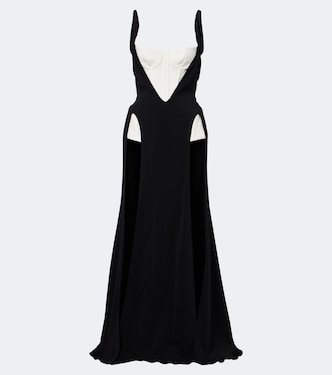 Robe Jeu de Paume aus Crêpe | Mugler