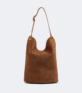 Schultertasche Cooper Medium aus Veloursleder | Nili Lotan
