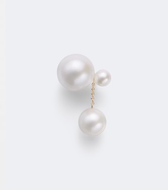 Lou Perle 14kt gold single earring with freshwater pearls | Sophie Bille Brahe
