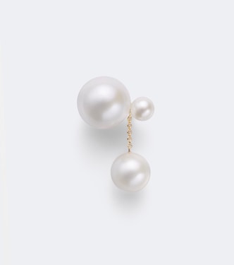 Lou Perle 14kt gold single earring with freshwater pearls | Sophie Bille Brahe