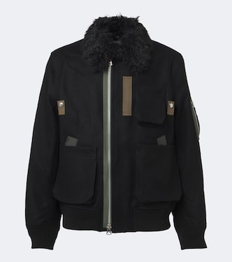 Wool blouson jacket | Sacai