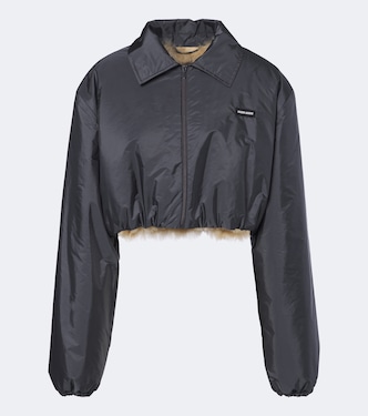 Cropped Blouson mit Lammfellfutter | Miu Miu