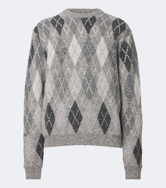 Argyle cotton and wool-blend sweater | ERL