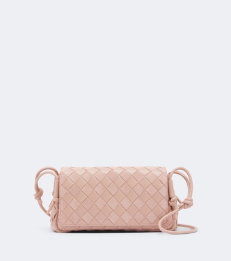 Notturno Intrecciato leather crossbody bag | Bottega Veneta