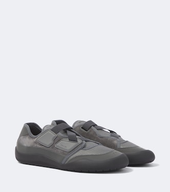 Speedrock suede-trimmed sneakers | Prada