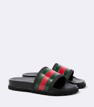Striped Web slide sandals | Gucci
