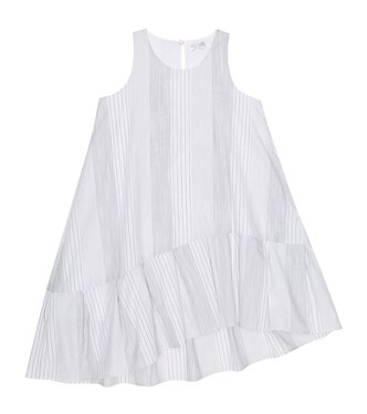 Striped cotton dress | Brunello Cucinelli Kids