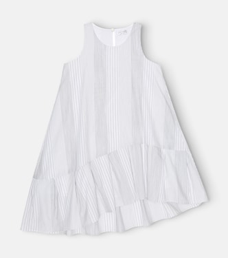 Striped cotton dress | Brunello Cucinelli Kids