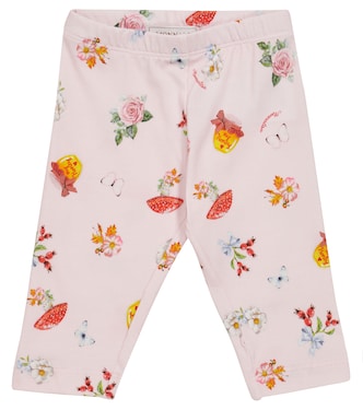 Winter flower printed leggings | Monnalisa