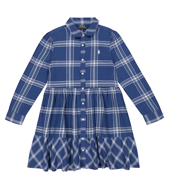 Checked cotton shirt dress | Polo Ralph Lauren Kids