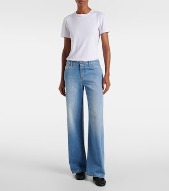 Eglitta mid-rise wide-leg jeans in blue - The Row | Mytheresa