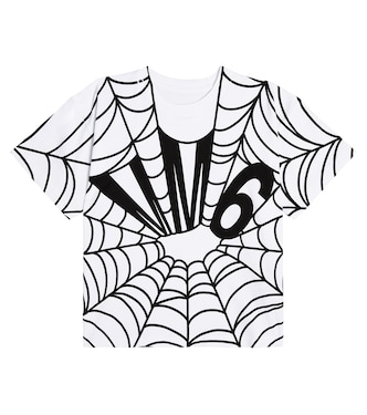 Printed cotton jersey T-shirt | MM6 Maison Margiela Kids