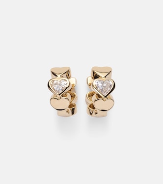Boucles d'oreilles Heart Diamond en or 14 ct | Sydney Evan