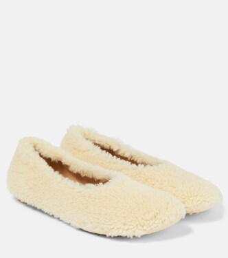 Ballerines en shearling | Bottega Veneta