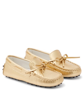 Gommino metallic leather loafers | Tod's Junior