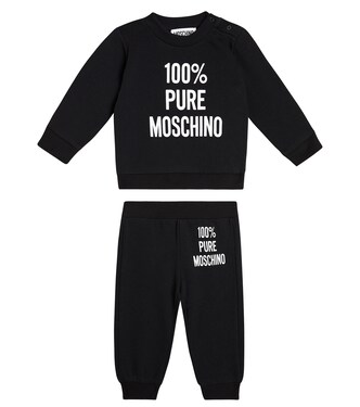 Baby printed cotton jersey tracksuit | Moschino Kids