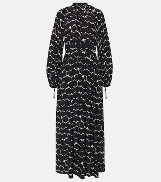 Robe longue Urbania imprimée en soie | Max Mara