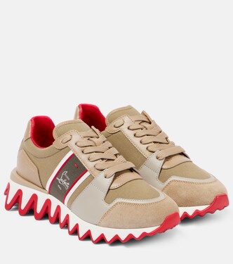 Nastroshark leather and canvas sneakers | Christian Louboutin