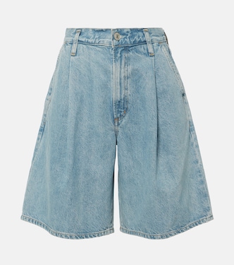 Ellis mid-rise denim Bermuda shorts | Agolde
