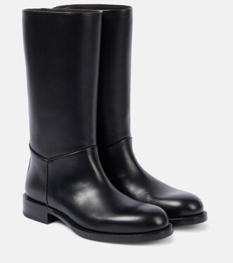 Nobilis leather knee-high boots | The Row