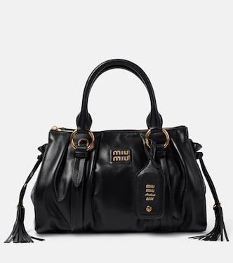 Joie Medium leather shoulder bag | Miu Miu