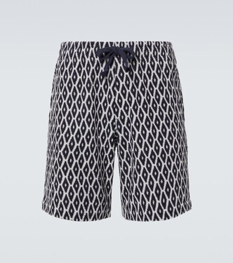 Printed cotton-blend terry shorts | Orlebar Brown