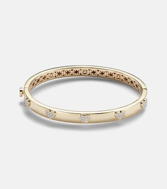 Bracelet Heart en or 14 ct et diamants | Sydney Evan