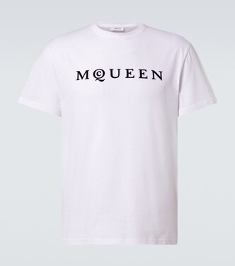 Logo printed cotton T-shirt | McQueen