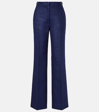 Pantalones flared Vesta de seda | Gabriela Hearst