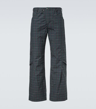 Kraner checked cotton-blend wide-leg pants | Kiko Kostadinov
