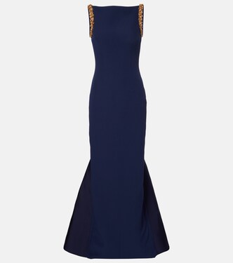 Sloane embellished crêpe gown | Safiyaa
