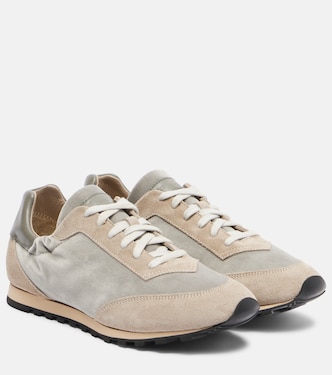 Slim Runner velvet and suede sneakers | Le Monde Béryl