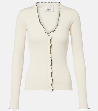 Izae ribbed-knit silk and cotton cardigan | Isabel Marant